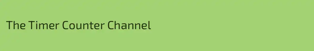 The Timer Counter Channel